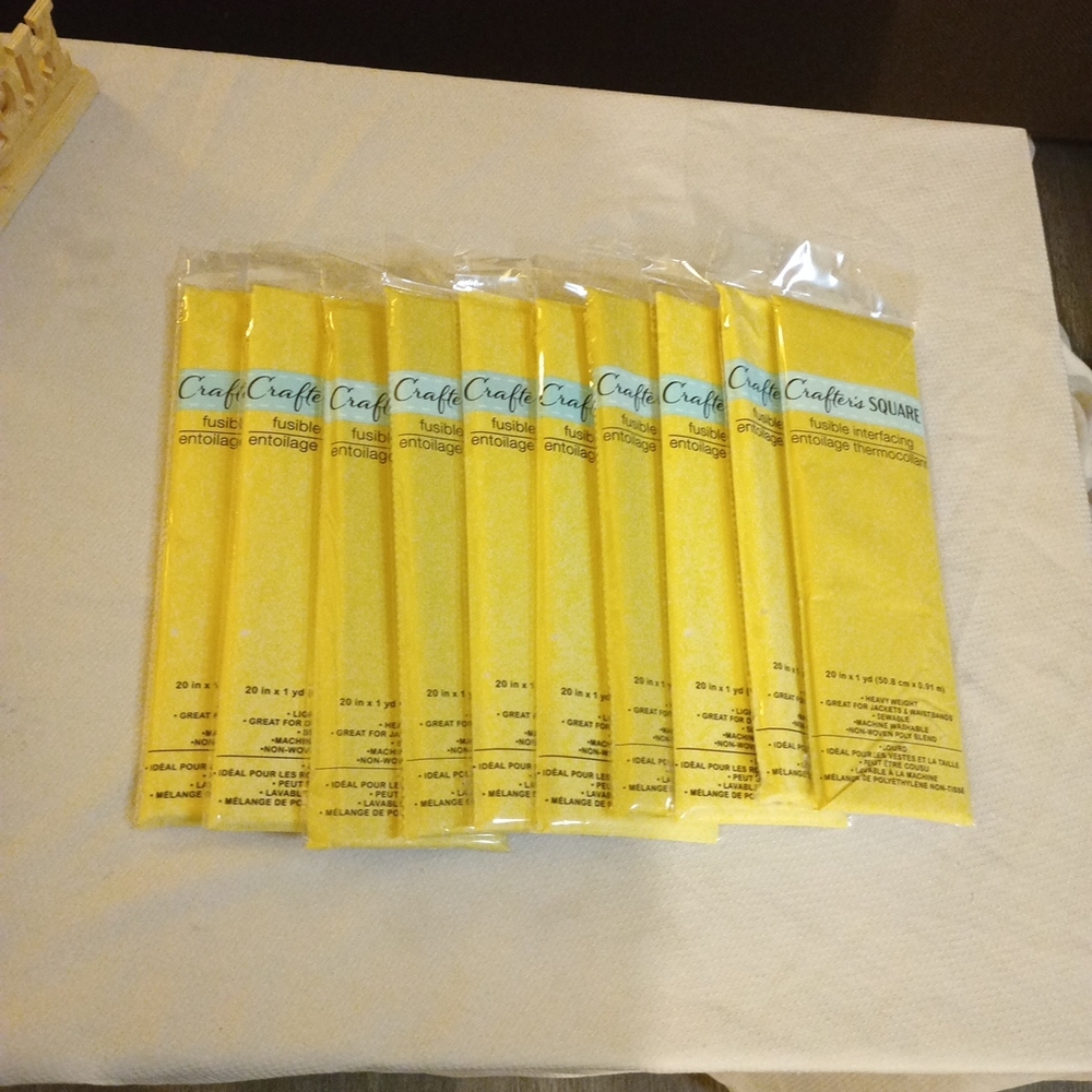Crafter's Square Fusible Interfacing Stabilizer 5 Lightweight 5 Heavyweight
